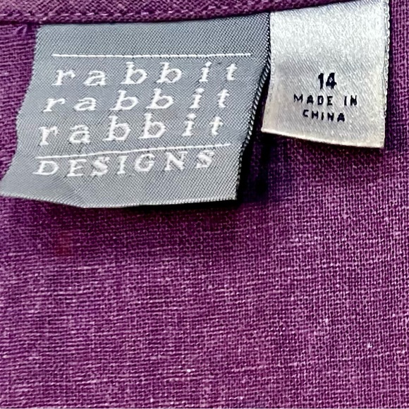 Rabbit designs Size 14. Hand painted. One of a kind top. - Picture 5 of 8